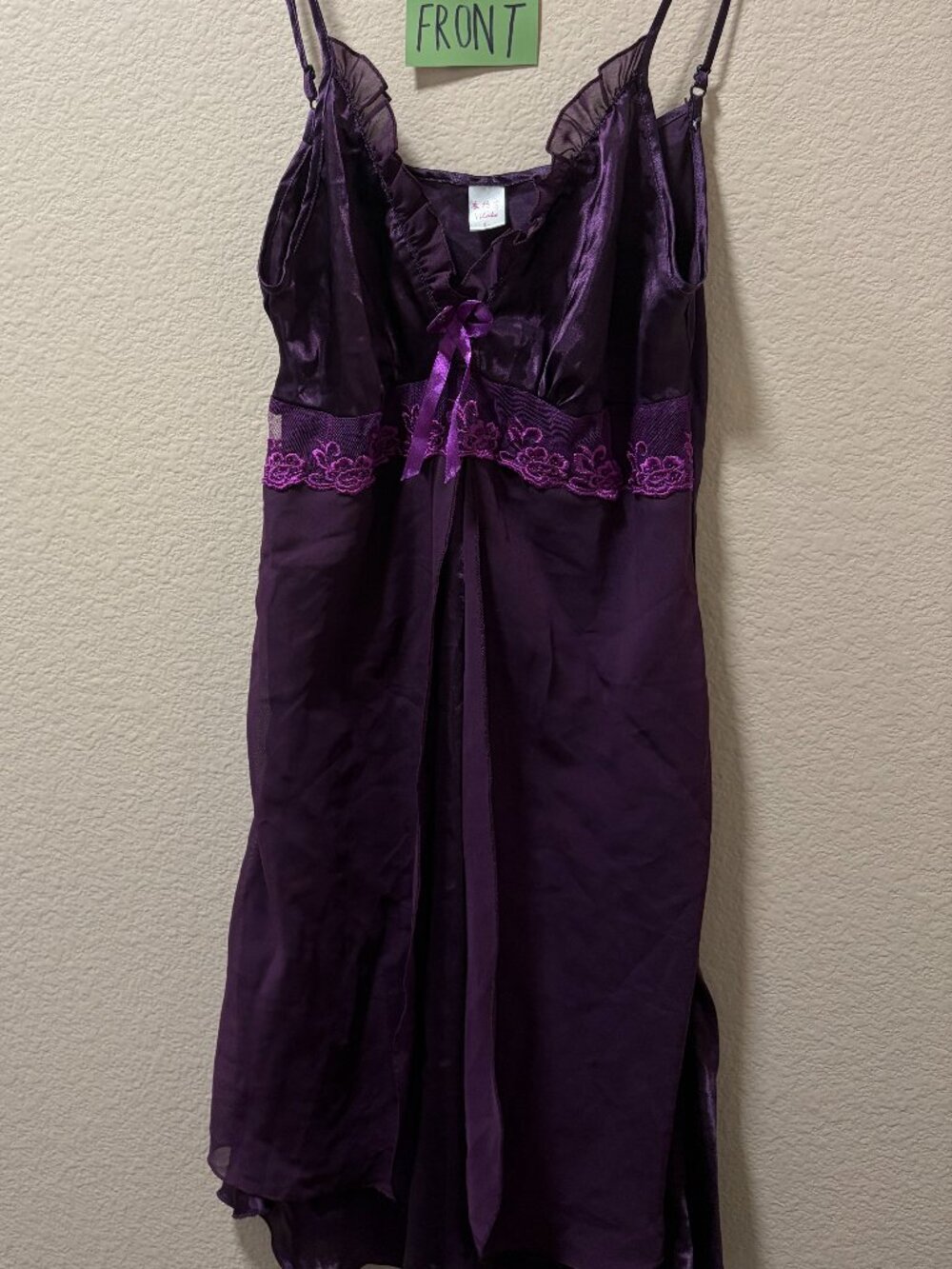 [Y1LAKE] Purple Slip Dress - Large